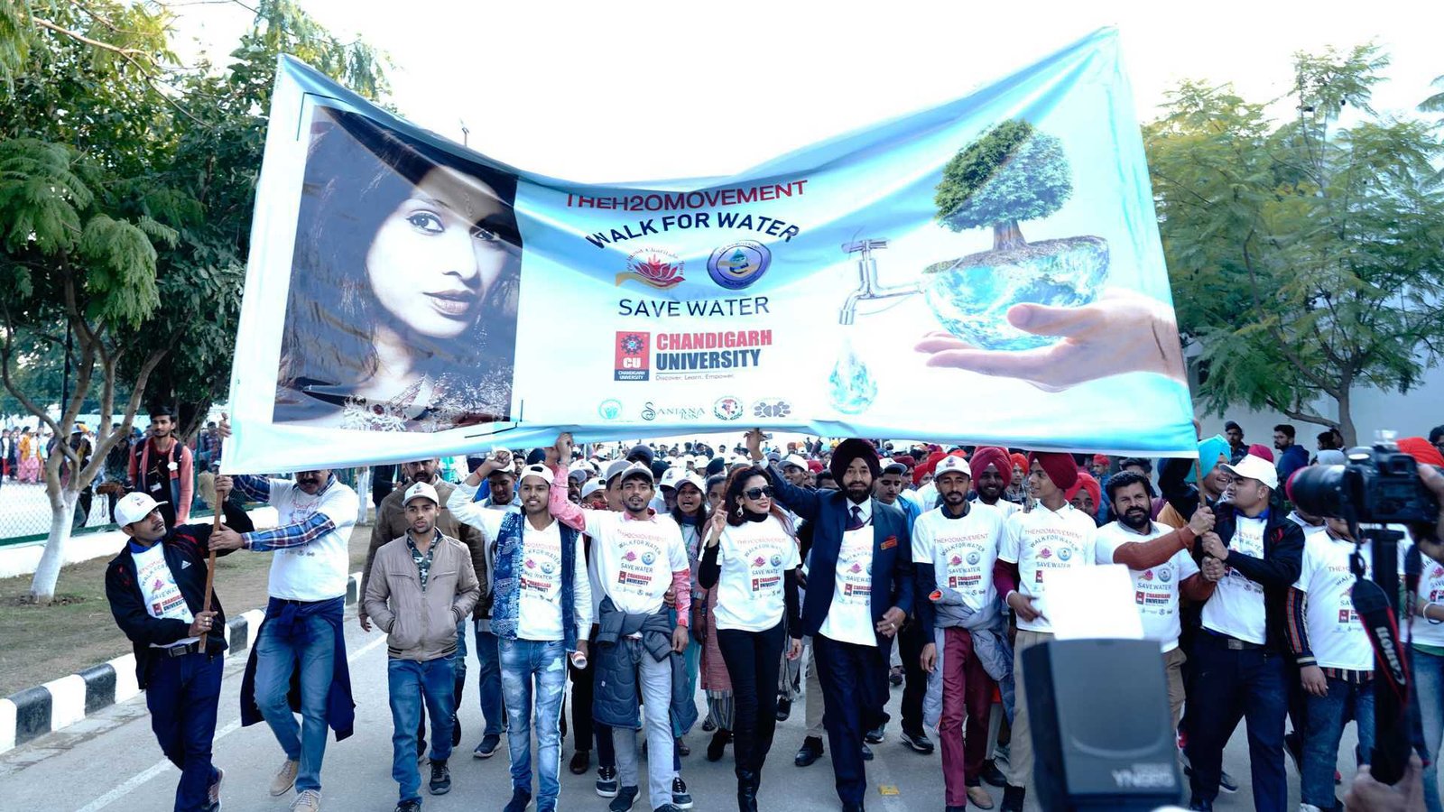 Walk for water and H2Omovement with Chandigarh University
