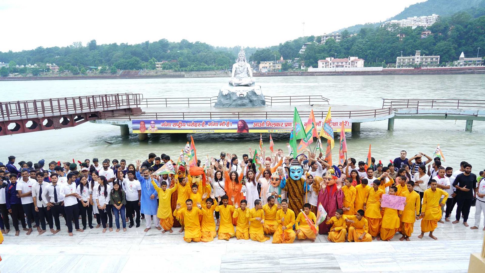 Walk for water event with Parmarth Ashram in Rishikesh Uttrakhand